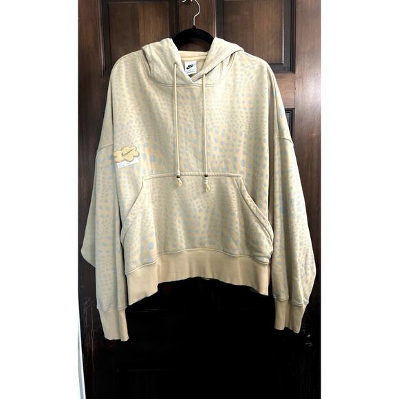 Nike | Women Phoenix Fleece Hoodie Project Uphoria Oversized Cropped -Size Large - Picture 1 of 6